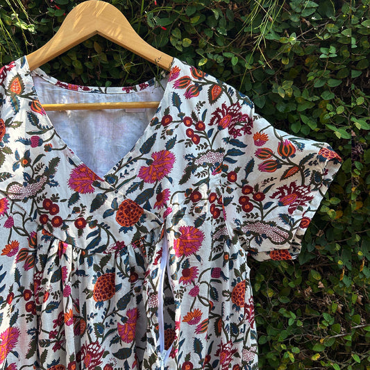 Stylish Ladies Nursing Friendly Printed Nightwear