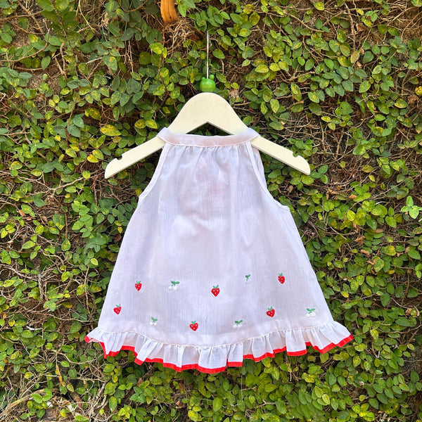 strawberry fields baby cotton dress