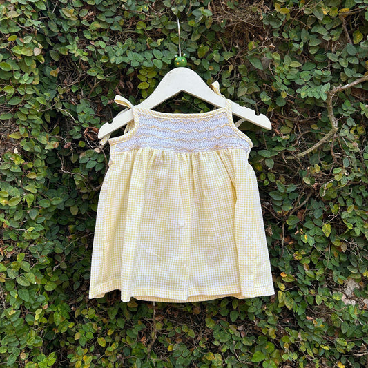 Adorable Smocked Gingham Baby Dress