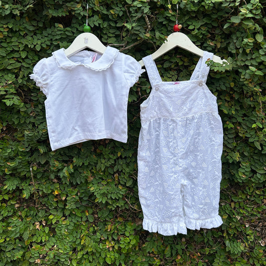 cotton white baby rompers