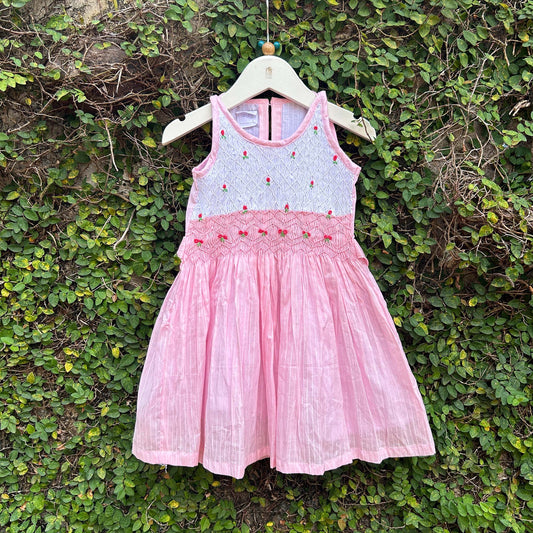 Bullion Bloom Smocked Party Dress