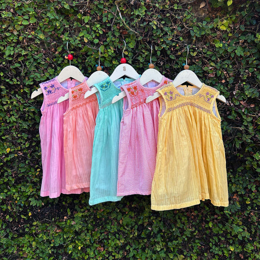 embroidered blossoms baby dress