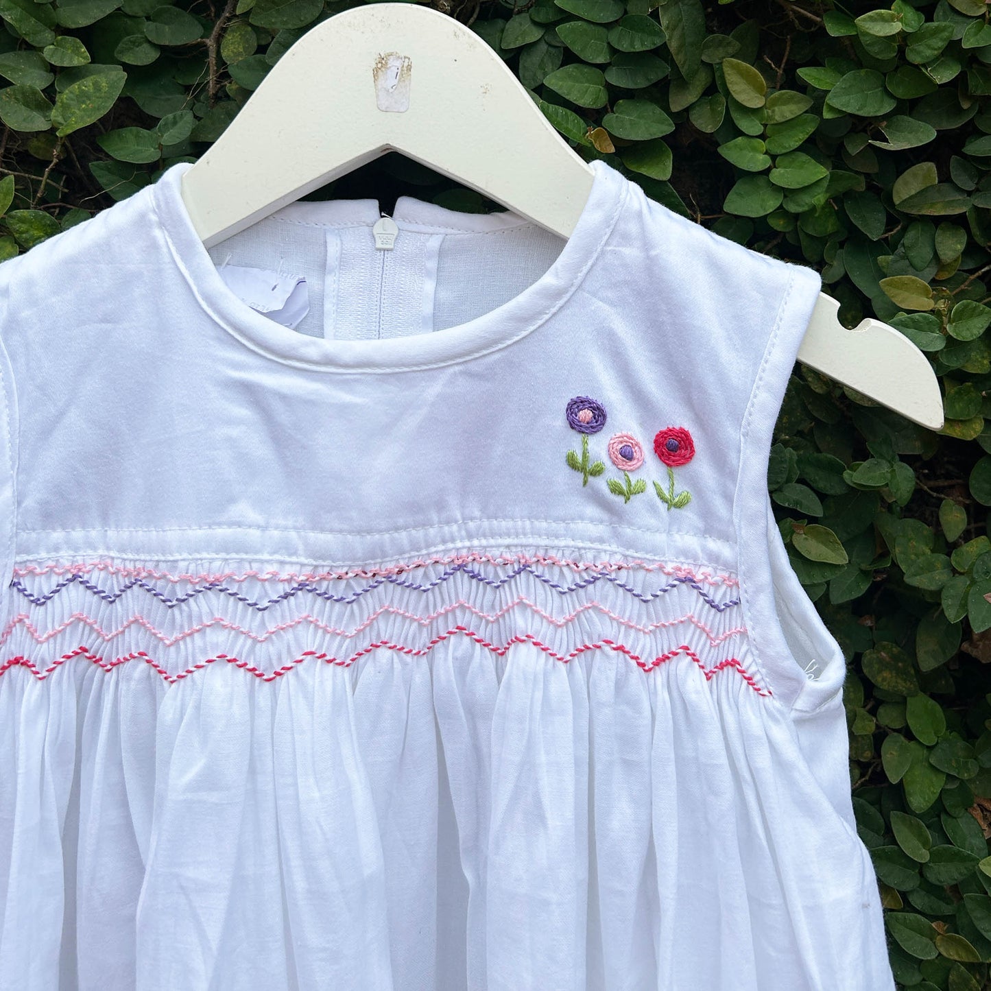 Floral Pintuck Dress: Colorful Charm for Little Ones