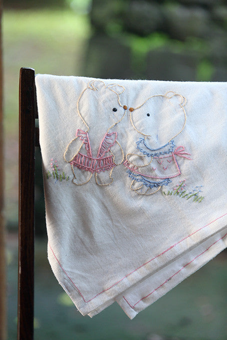 Polar Bear Cotton Flannel Blanket