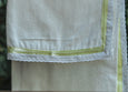 Super Soft White Flannel with Coloured Ribbon