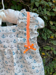 Anchor Blue - Little Girls Cotton Pyjama Set