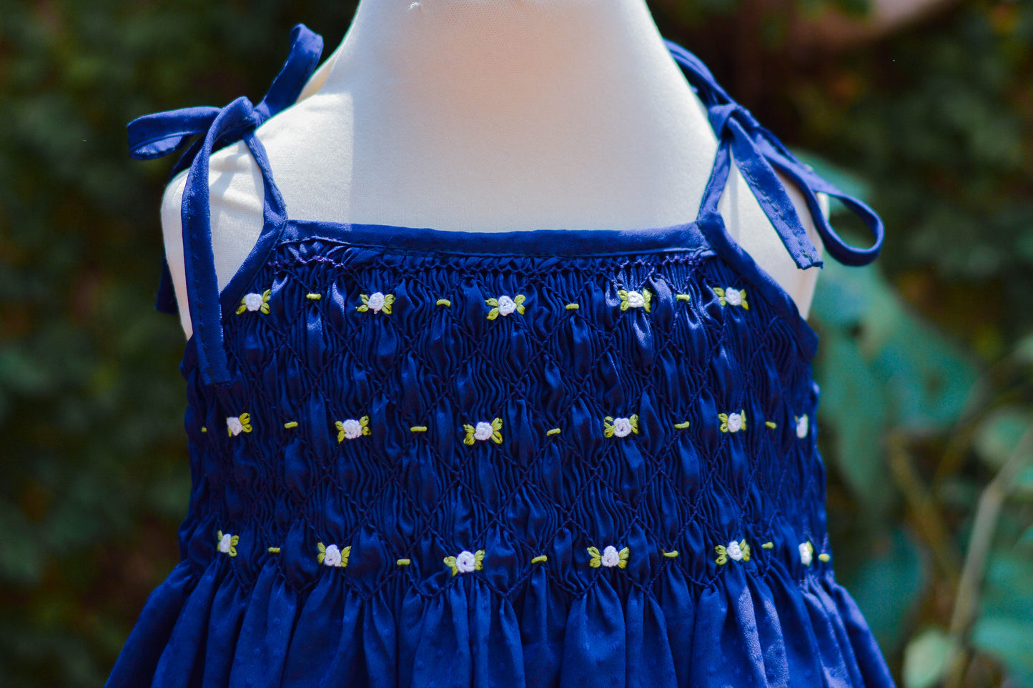 SUMMER FUN SMOCKED YOKE DRESS