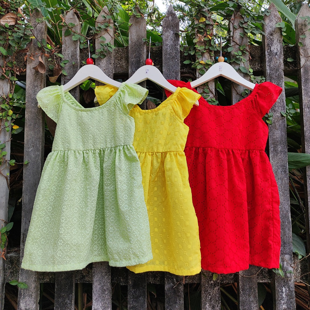 Simple Embroidered Fabric Cotton Baby Dress – Tara Baby Shop