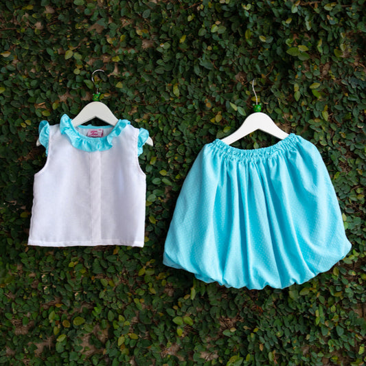 Colourful Partywear Skirt Romper Sets