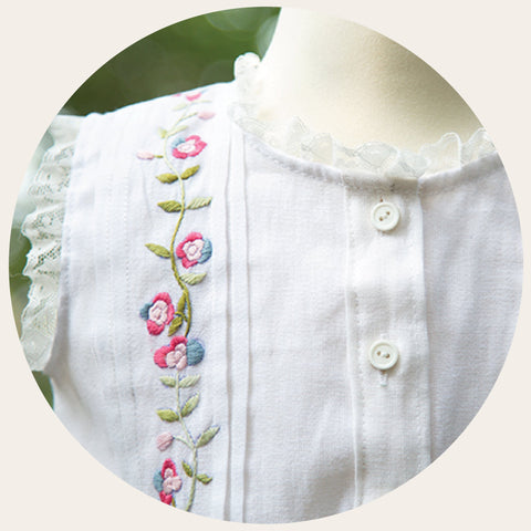 Floral Hand Stitched Baby Dresses