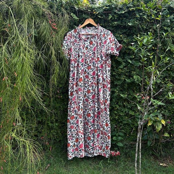 floral print cotton nightwear