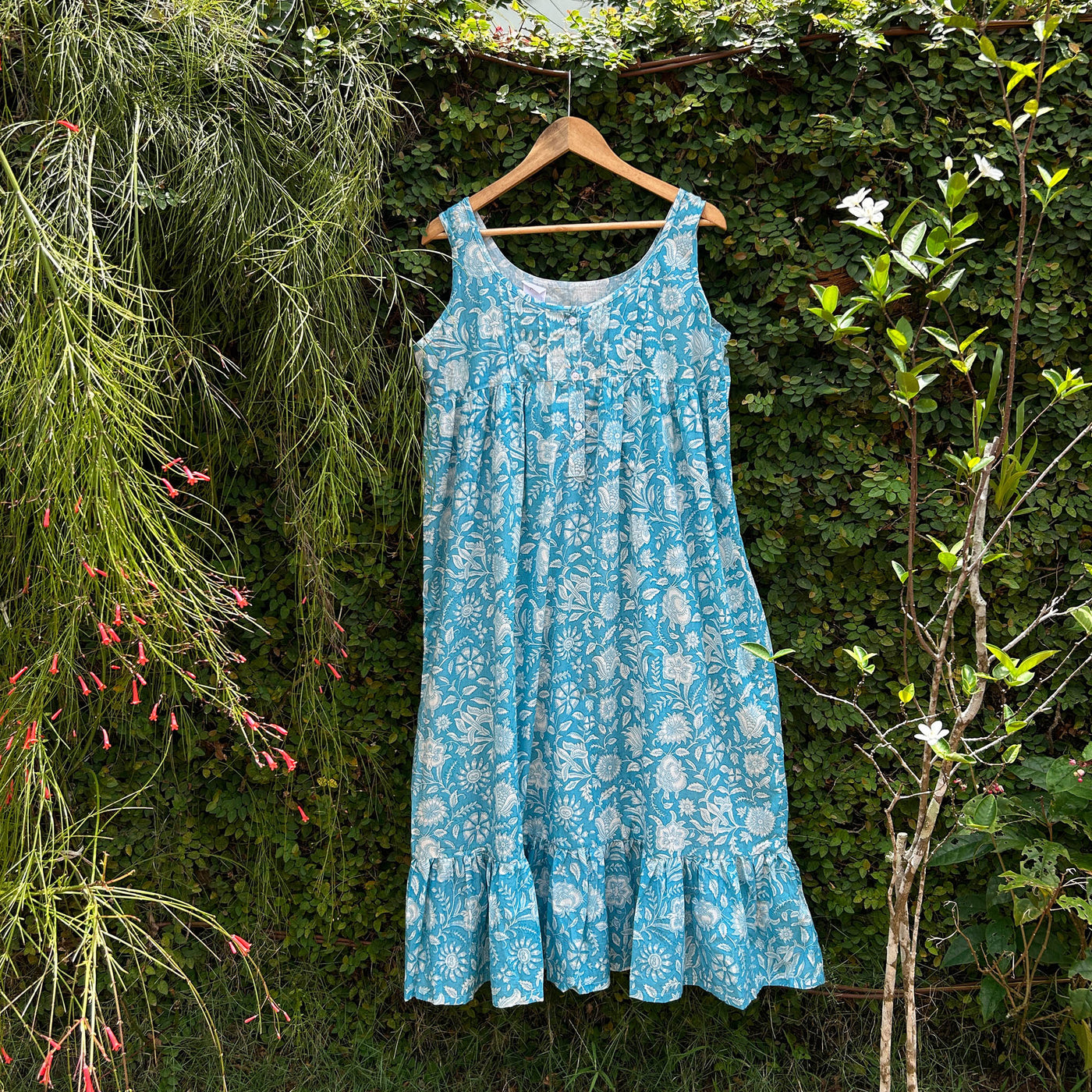 Elegant Block Print Nursing Nightwear for Comfort