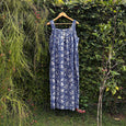 Stylish Block-Printed Sleeveless Nursing Nightwear