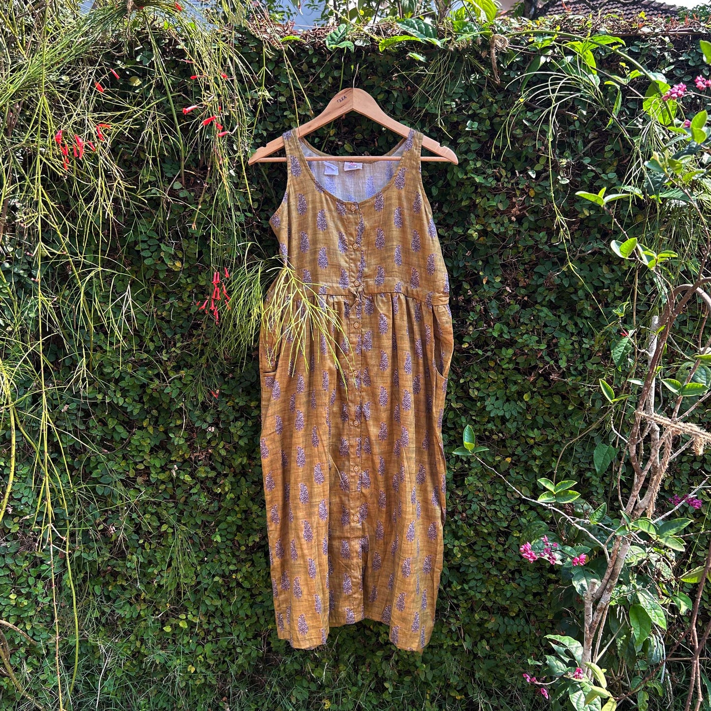Elegant Block Print Nursing Friendly Ladies Nightwear