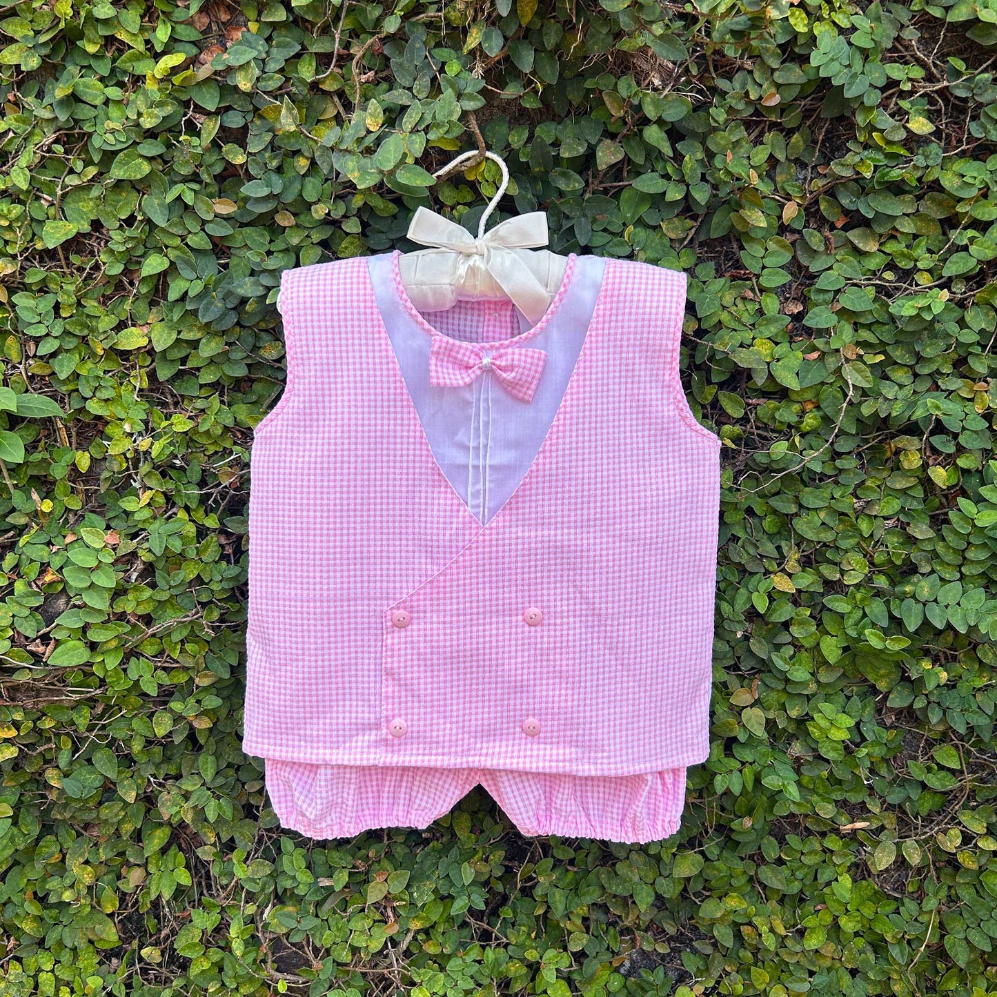 John Gingham Pattern Stylish Baba Suit