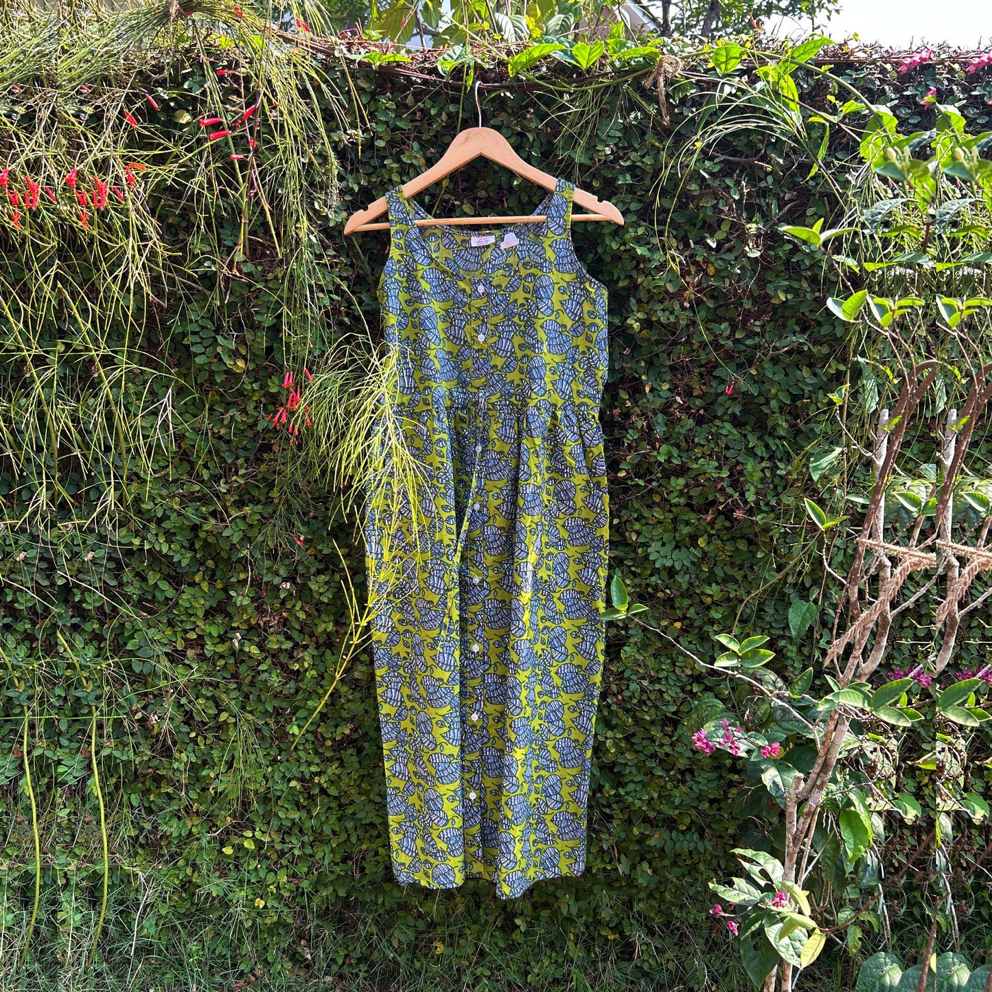 Elegant Block Print Nursing Friendly Ladies Nightwear