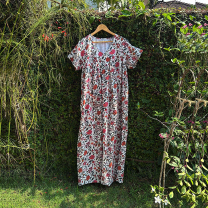 Stylish Ladies Nursing Friendly Printed Nightwear