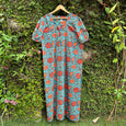 Vibrant Ease: Nursing-Friendly Block Printed Nightwears