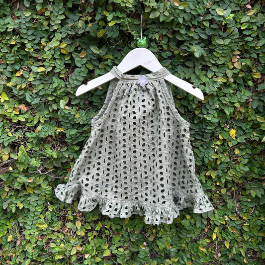 Royal Charm Hakoba Eyelet Baby Summer Dress