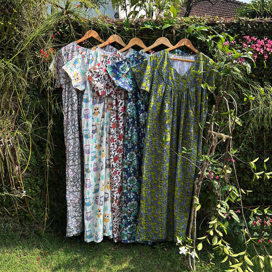 Stylish Ladies Nursing Friendly Printed Nightwear