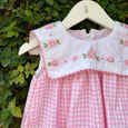 Dainty Flowers Gingham Summer Dress