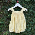 Pastel Shaded Smocked Romper Dress