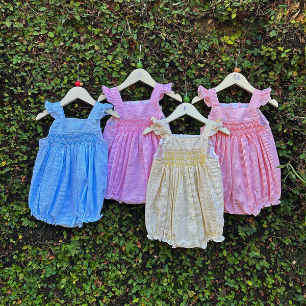 smocked yoke baby dress