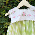 Dainty Flowers Gingham Summer Dress