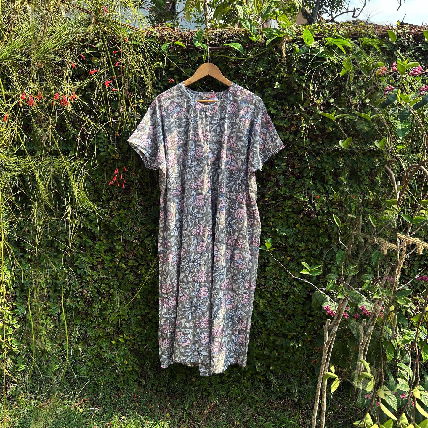 Stylish Ladies Block Printed Cotton Nighty