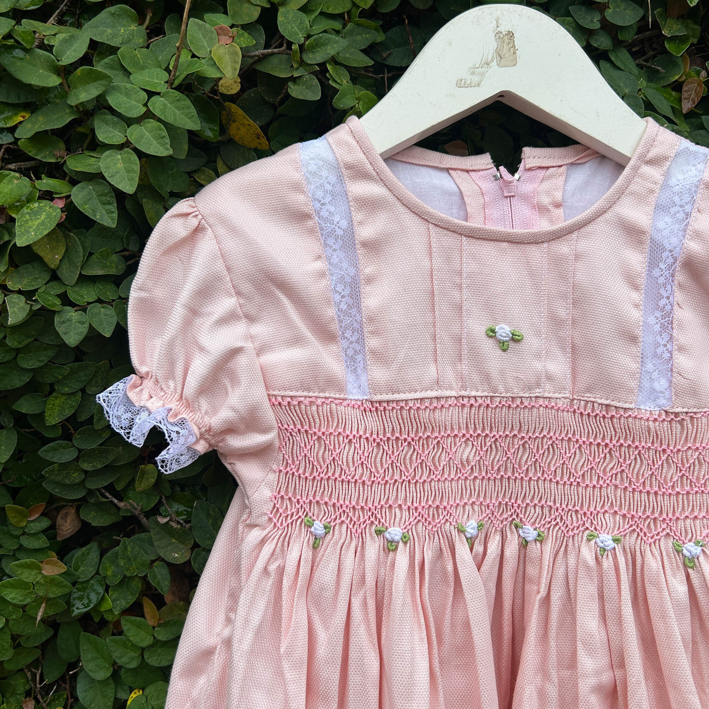 Charming Smocked Dress with Puffy Frills