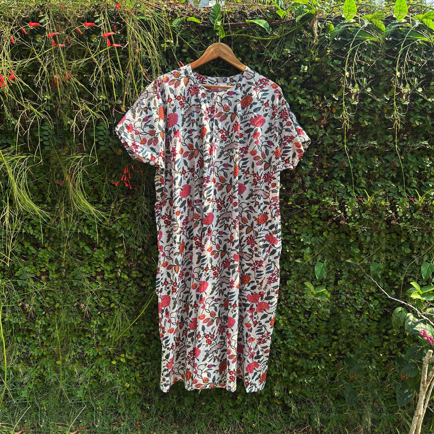 Stylish Ladies Block Printed Cotton Nighty