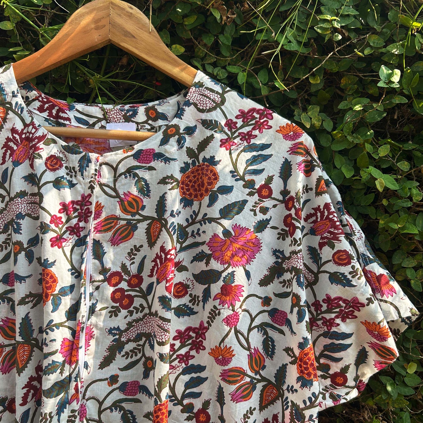 Stylish Ladies Block Printed Cotton Nighty