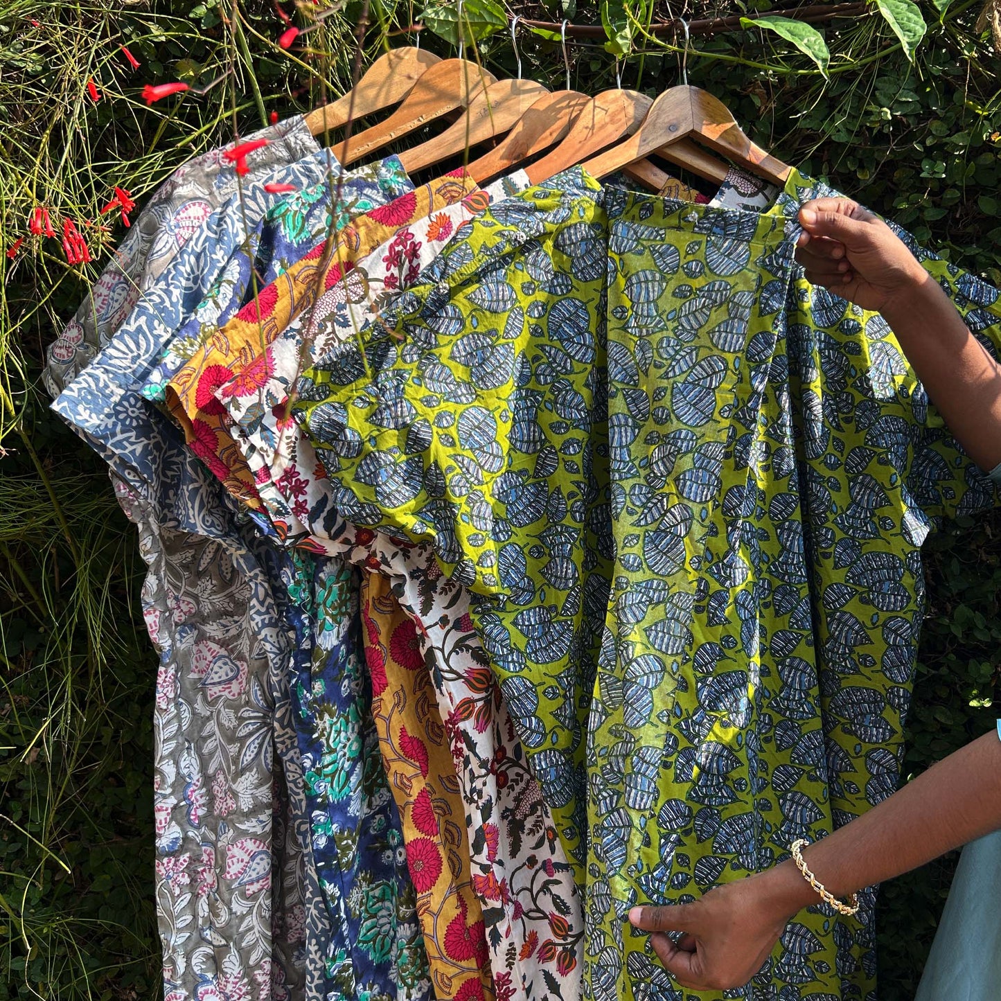 Stylish Ladies Block Printed Cotton Nighty