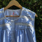 Calm Blue - Pin Tuck Yoke Night Wear for Women