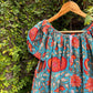 Floral Bliss: Front-Zip Short Sleeved Nightwear