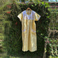 Regular Yellow with White Embroidered Yoke Nightwear