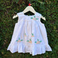 white embroidered dress