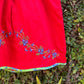 Enchanting Floral Red Baby Dress