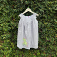 polka dot grey baby dress