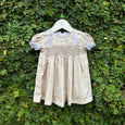 Charming Smocked Dress with Puffy Frills