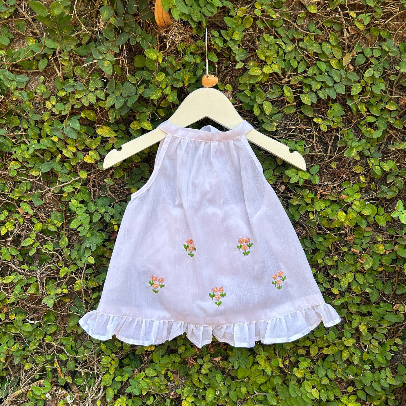 peach blossom cotton baby dress