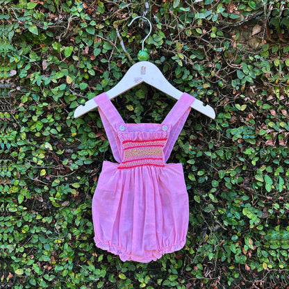 Playful Smocked Dungaree Delight