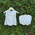 Stylish Hand-Embroidered Newborn Dress Set