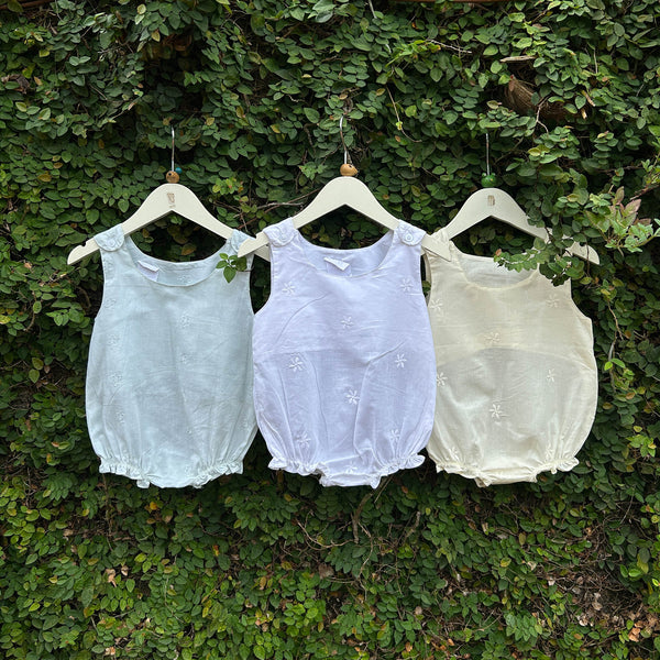 Embroidered Balloon Romper: Sweet Comfort for Babies
