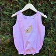 dolphin embroidered baby romper