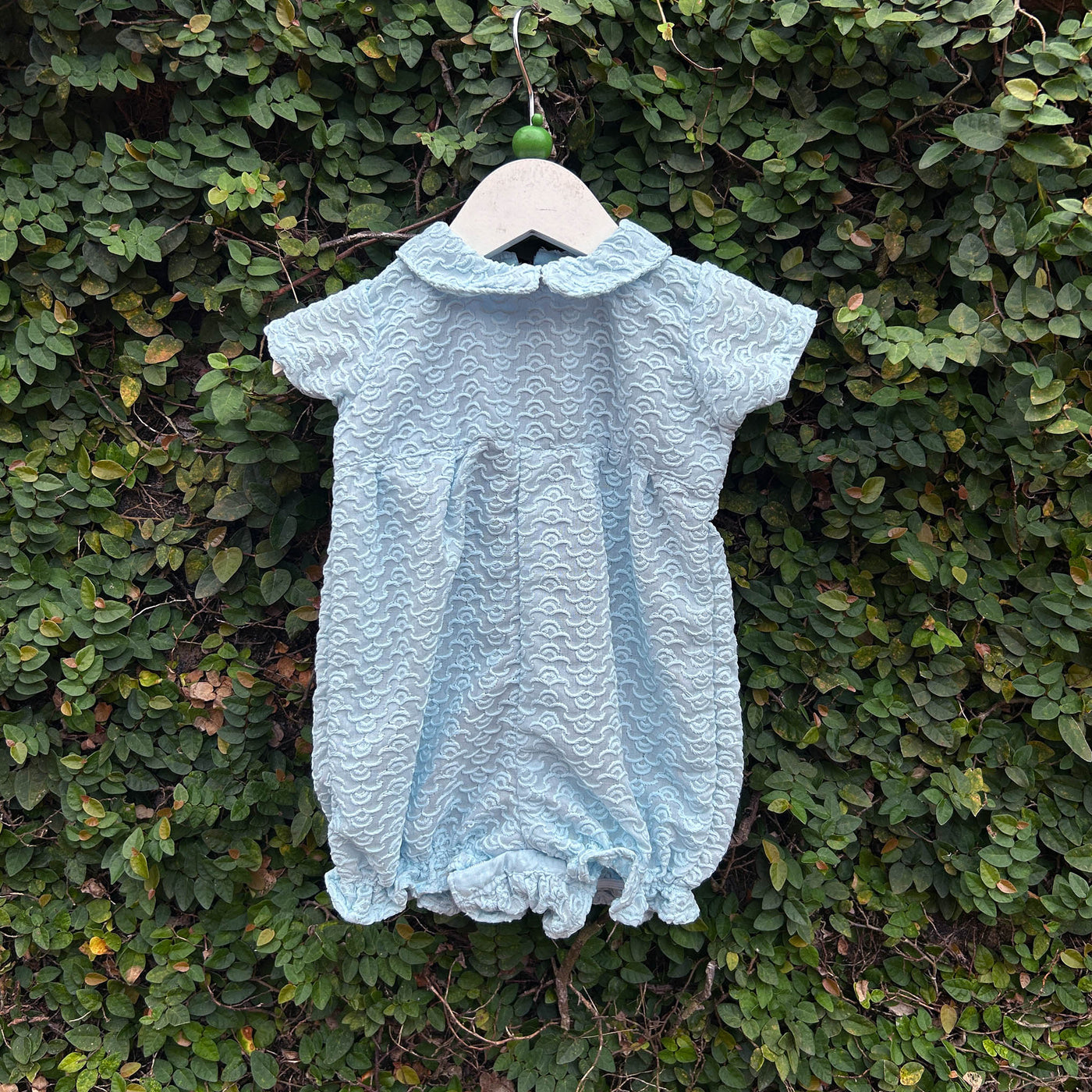 sky blue baby romper