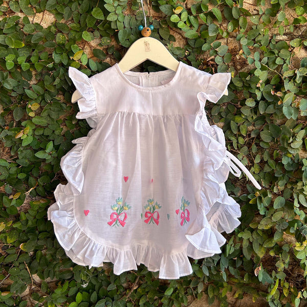 floral apron dress