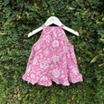 Chic Block-Printed Baby Dress for Summer