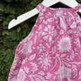 Chic Block-Printed Baby Dress for Summer