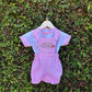 Stylish Gingham Baby Balloon Romper